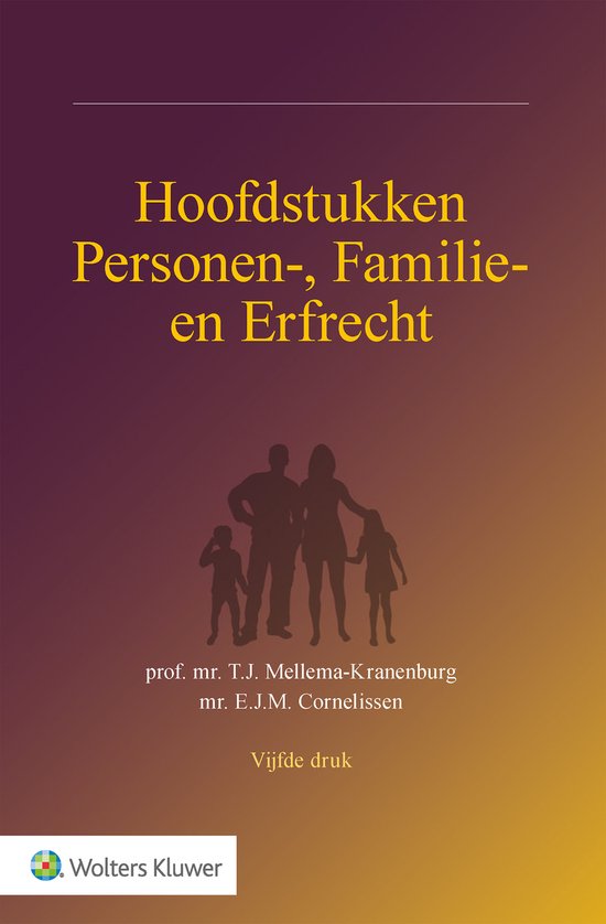 Hoofdstukken personen-, familie- en erfrecht