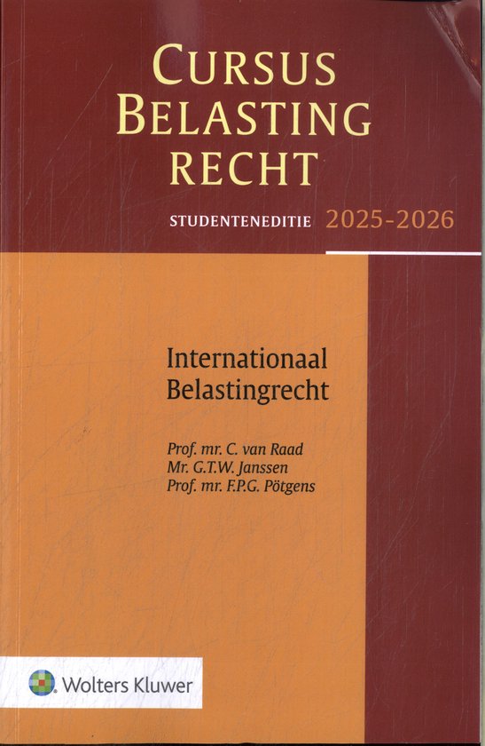 Cursus Belastingrecht Internationaal Belastingrecht 2025-2026