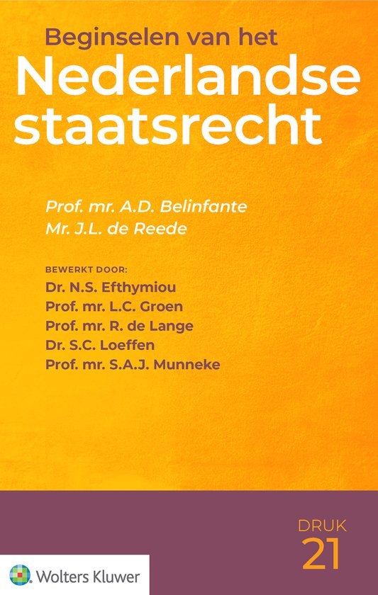 Beginselen van het Nederlandse staatsrecht