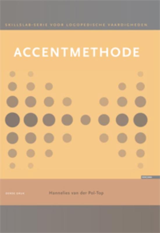 Skillslabserie voor logopedische vaardigheden - Accentmethode Werkcahier